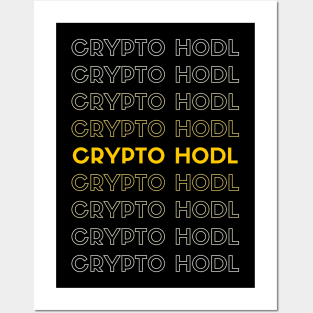 Crypto HODL Posters and Art